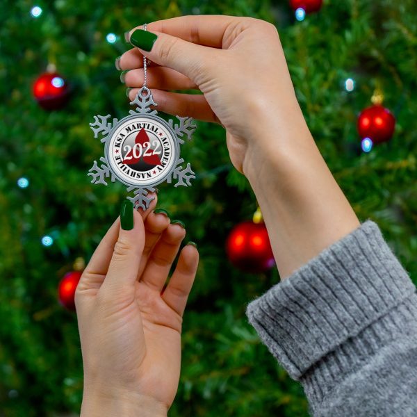 2020 KSA Commemorative Pewter Snowflake Ornament - Image 3